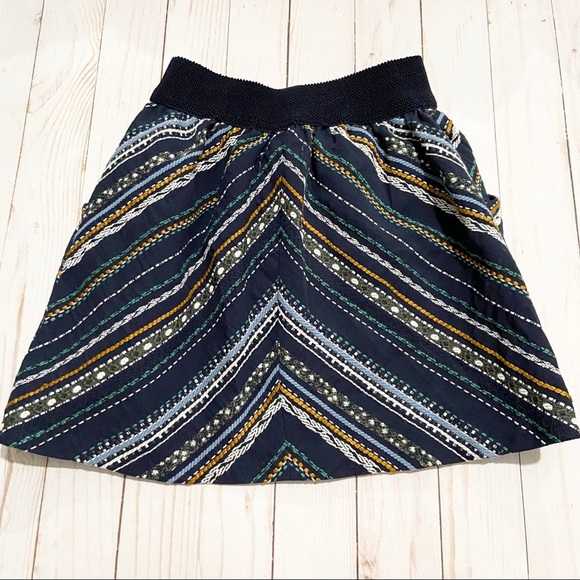 ZARA Multicolor A-Line Skirt Size 6 - Picture 4 of 4